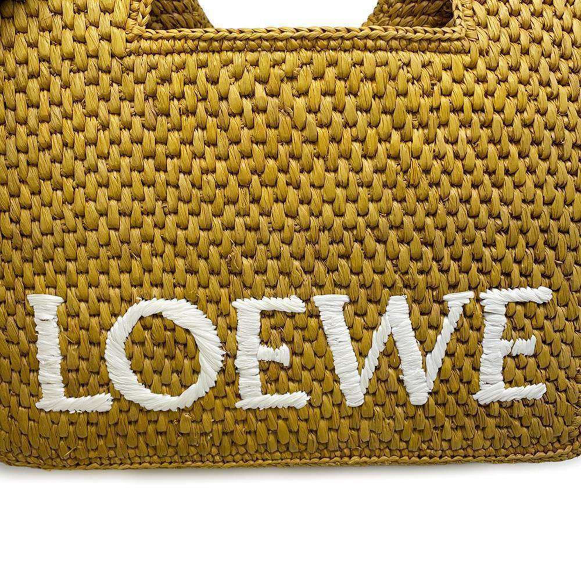 LOEWE Handbag Font Tote Raffia A685B59X01 2way Shoulder Bag