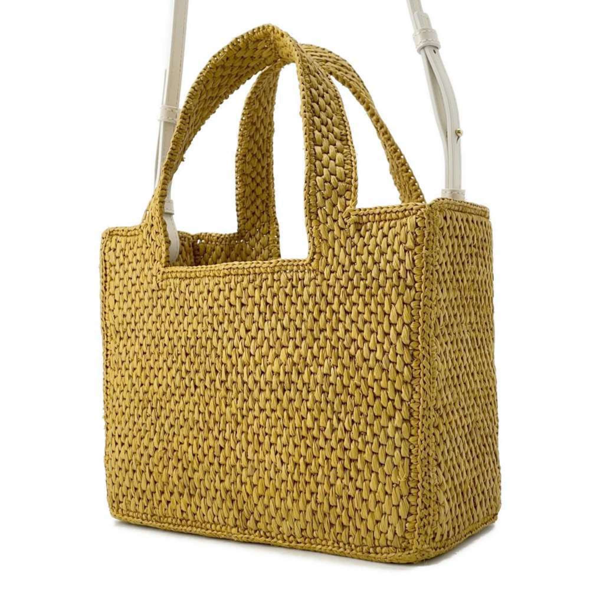 LOEWE Handbag Font Tote Raffia A685B59X01 2way Shoulder Bag