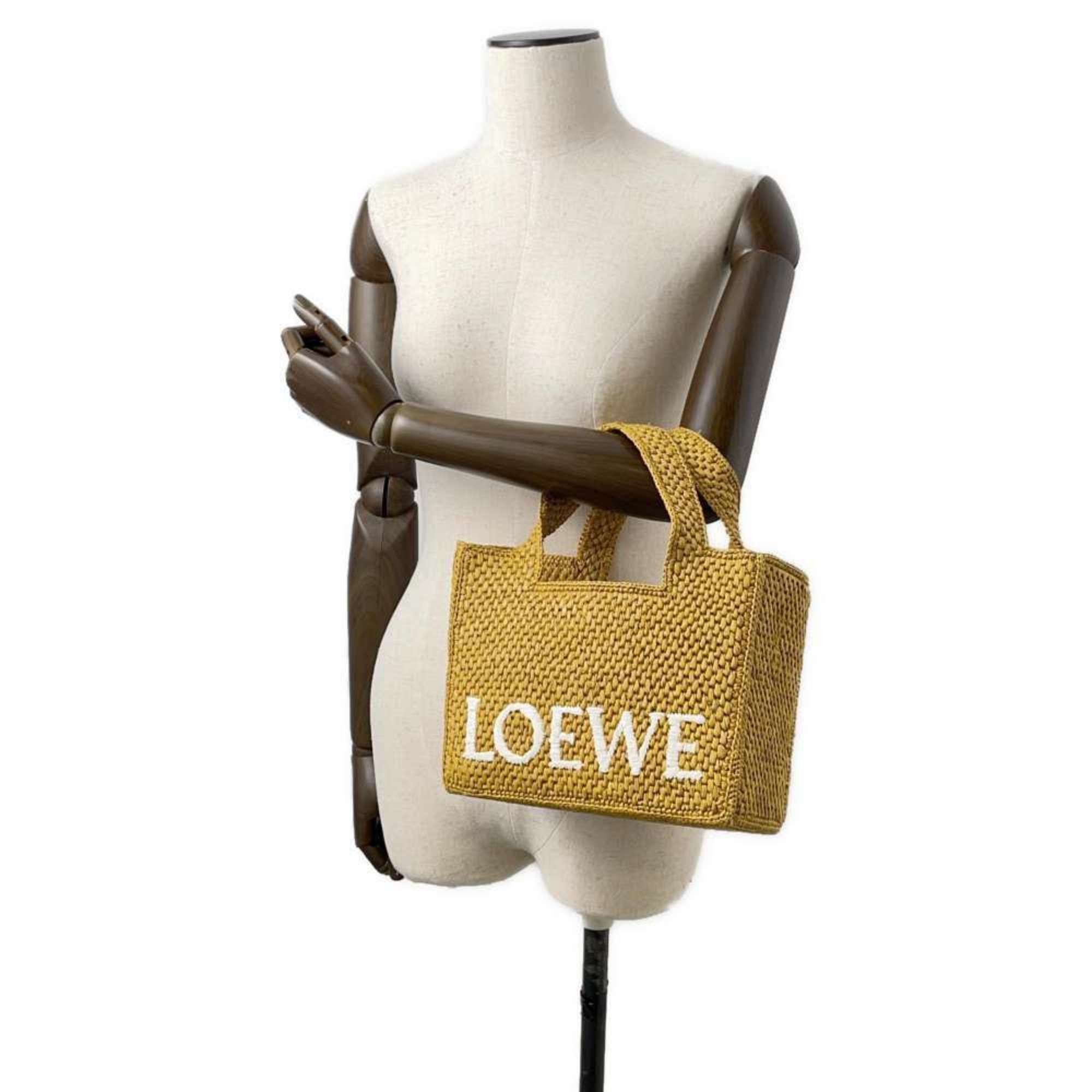 LOEWE Handbag Font Tote Raffia A685B59X01 2way Shoulder Bag