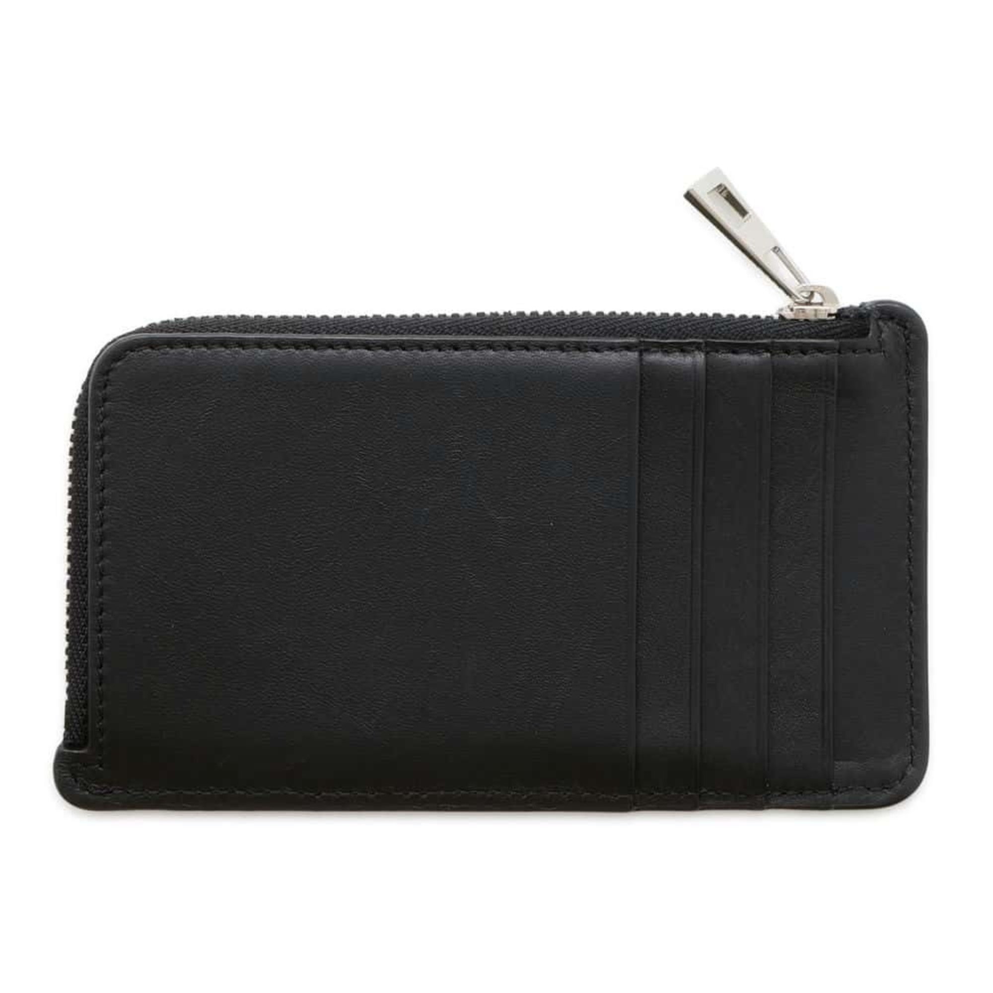 LOEWE Business Card Holder/Card Case Anagram Fragment Leather C565Z40X03 Wallet Black