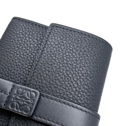 LOEWE Tri-fold Wallet Vertical Small Leather C660S86X01 Black