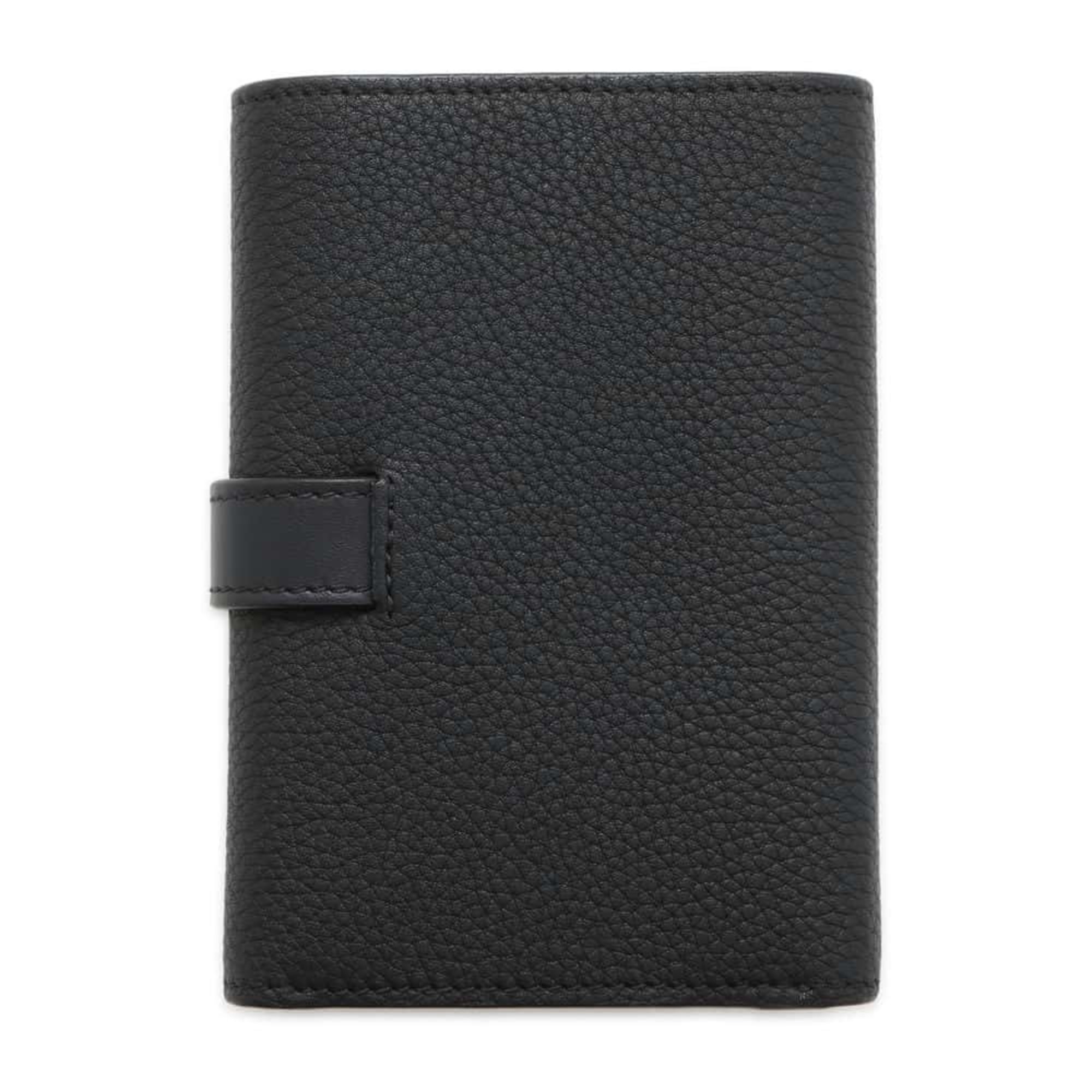 LOEWE Tri-fold Wallet Vertical Small Leather C660S86X01 Black