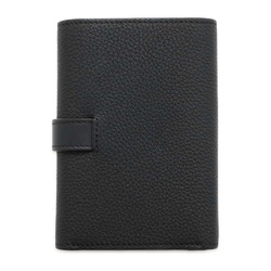 LOEWE Tri-fold Wallet Vertical Small Leather C660S86X01 Black