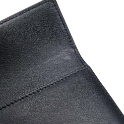 LOEWE Tri-fold Wallet Vertical Small Leather C660S86X01 Black