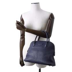 Hermes handbag Bolide 31 Blue Nuit Trio Clemence A engraved 2way shoulder bag