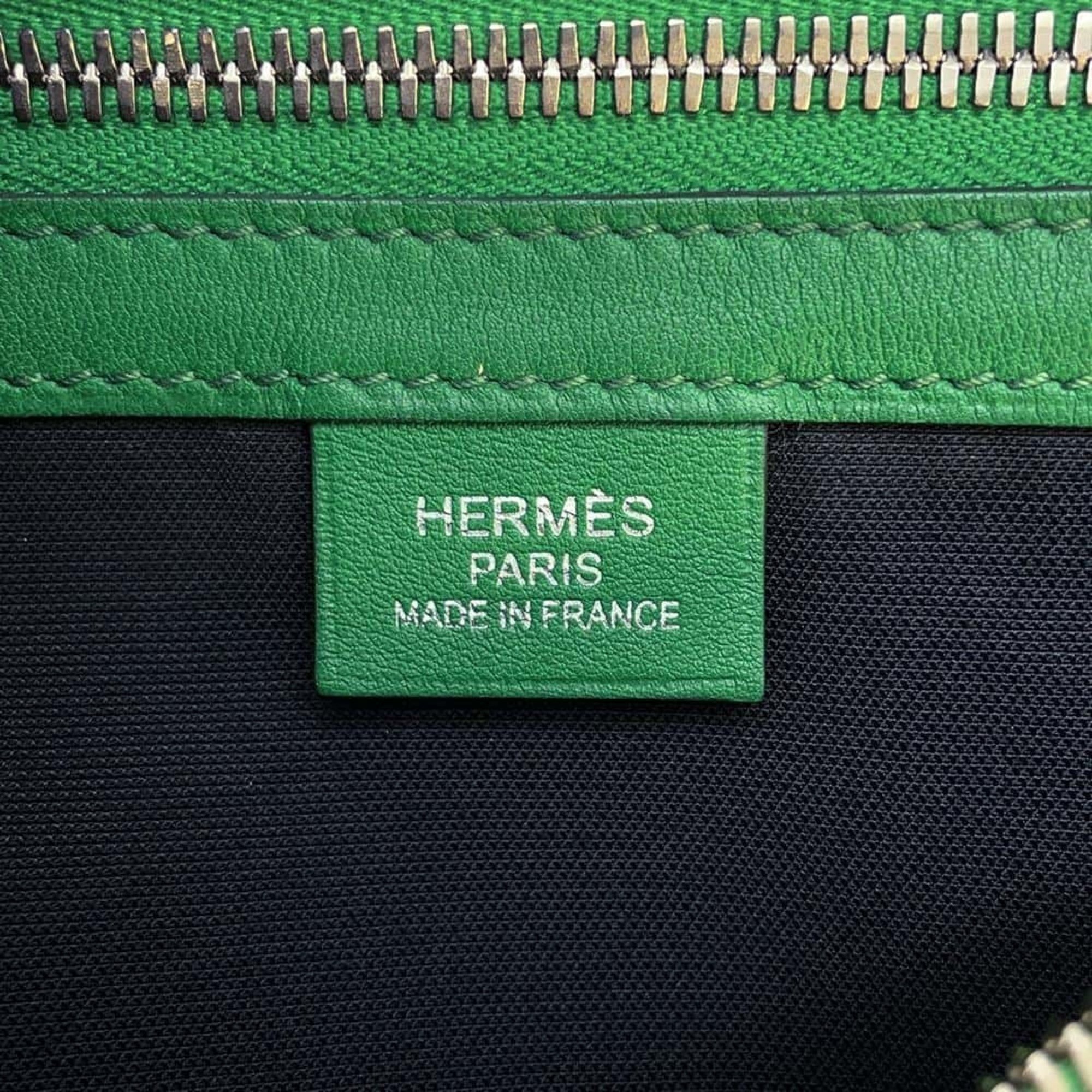 Hermes Body Bag City Slide Cross GM Black Vert Vertigo Taurillon Cristobal C Stamp