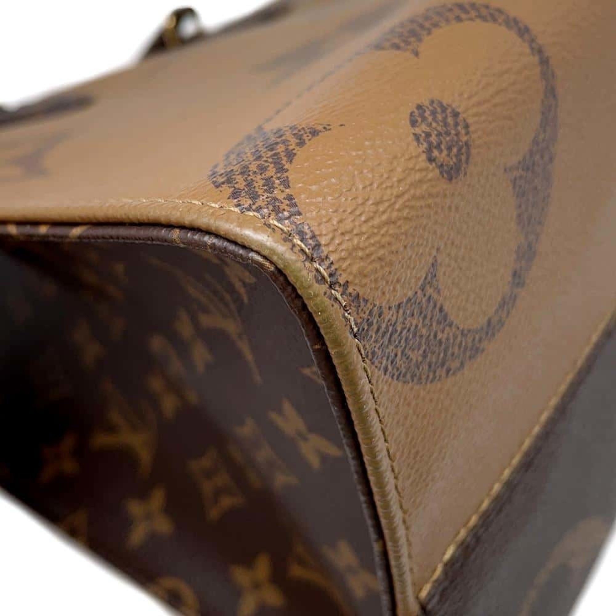 Louis Vuitton Tote Bag Monogram Reverse Giant On the Go MM M45321 2way Shoulder