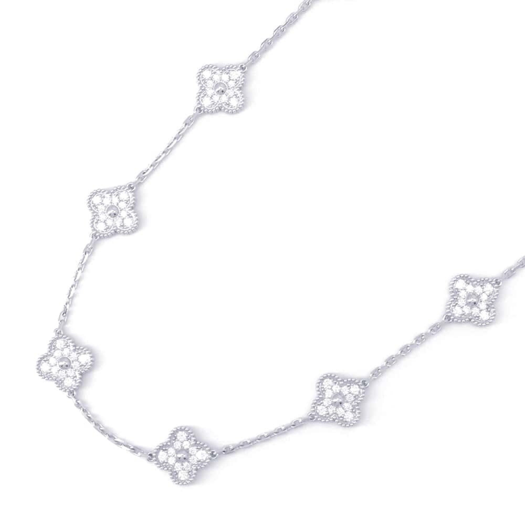 Van Cleef & Arpels Necklace Alhambra Long 20 Motifs Diamond 240P 9.66ct K18WG