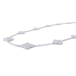 Van Cleef & Arpels Necklace Alhambra Long 20 Motifs Diamond 240P 9.66ct K18WG