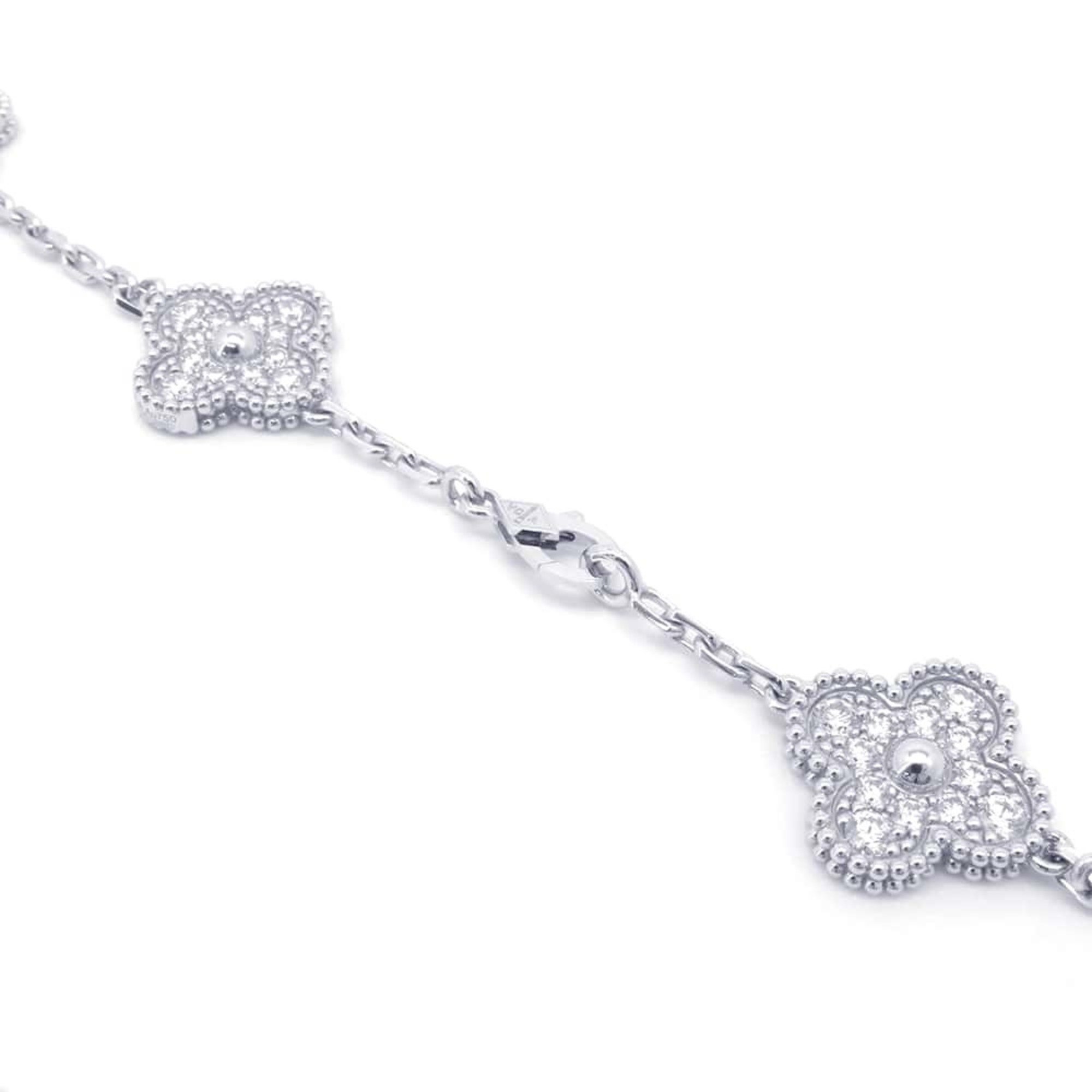 Van Cleef & Arpels Necklace Alhambra Long 20 Motifs Diamond 240P 9.66ct K18WG