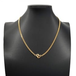 Christian Dior Necklace CD GP Plated Gold Ladies