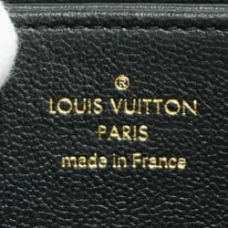 Louis Vuitton Long Wallet Monogram Embossed Zippy M81510 Noir Ladies