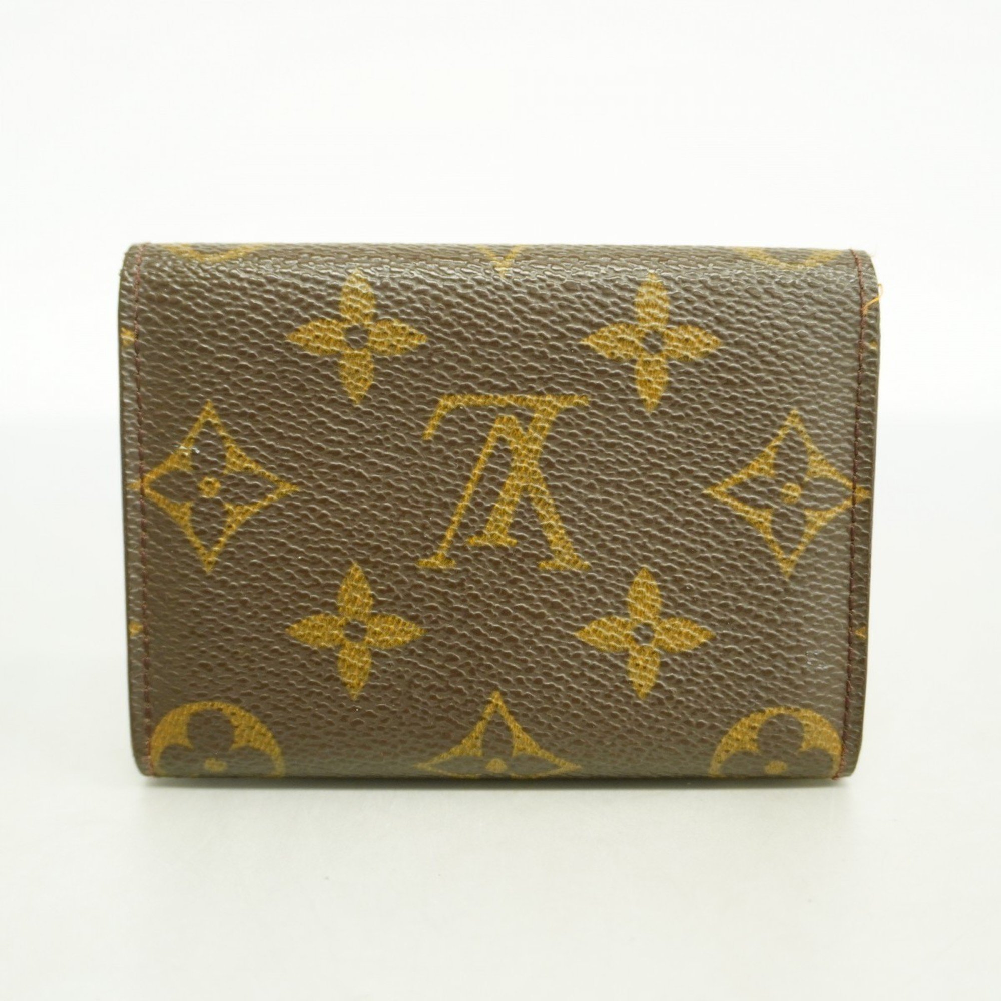 Louis Vuitton Business Card Holder Monogram Envelope Carte de Visite M63801 Brown Men's Women's