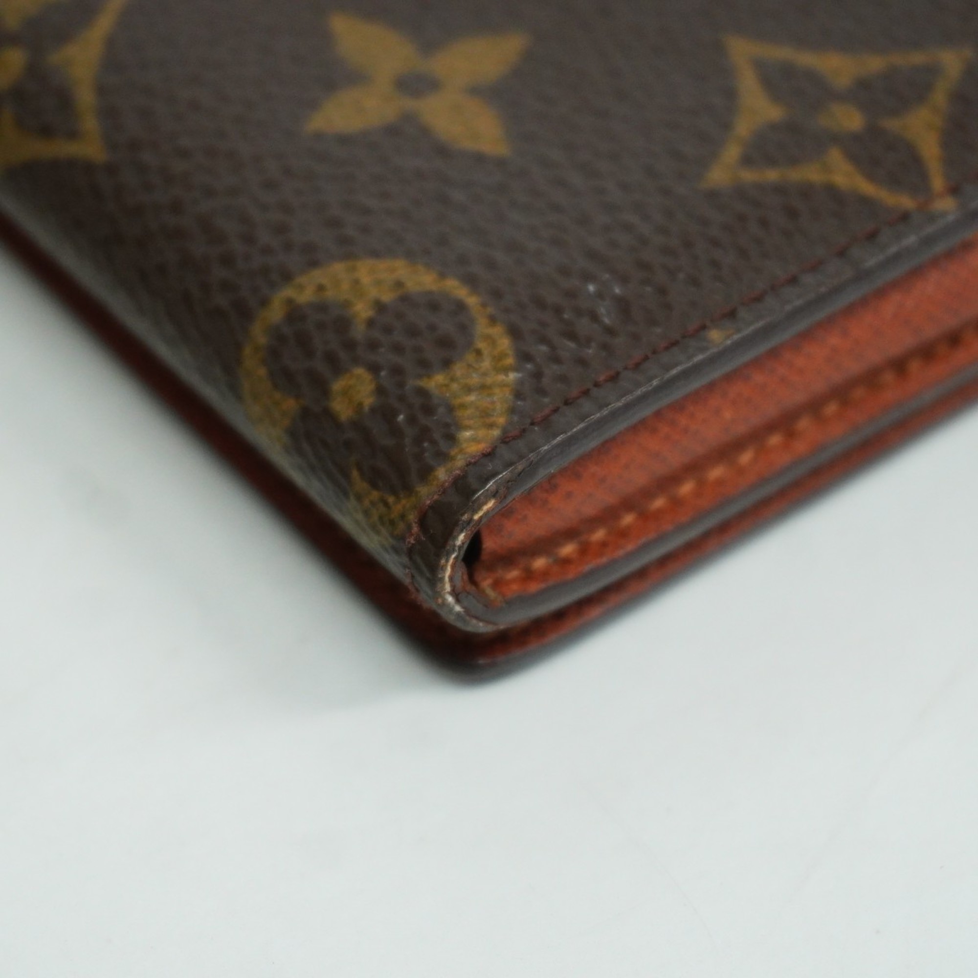 Louis Vuitton Business Card Holder Monogram Envelope Carte de Visite M63801 Brown Men's Women's