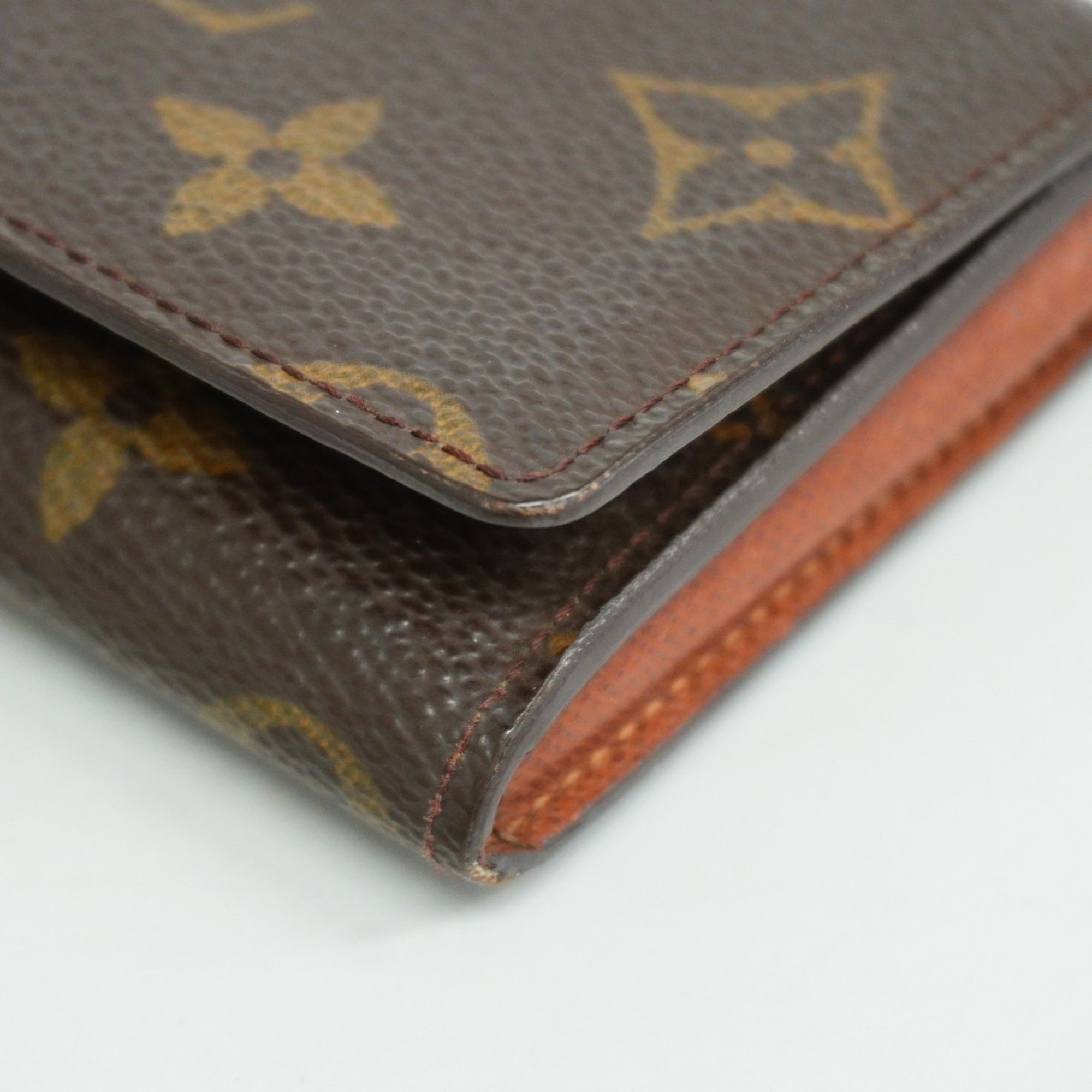 Louis Vuitton Business Card Holder Monogram Envelope Carte de Visite M63801 Brown Men's Women's