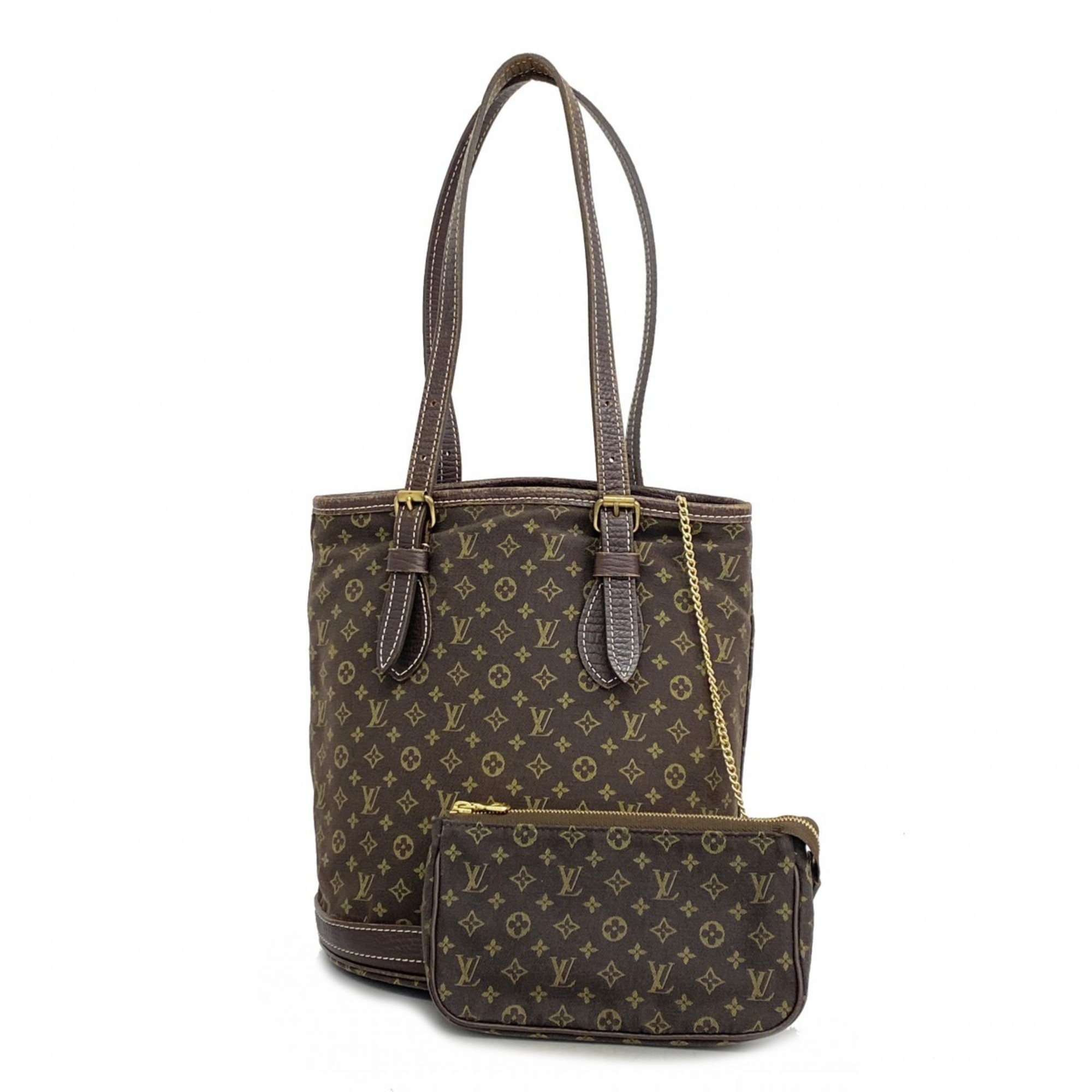 Louis Vuitton Tote Bag Monogram Lan Bucket PM M95226 Ebene Ladies