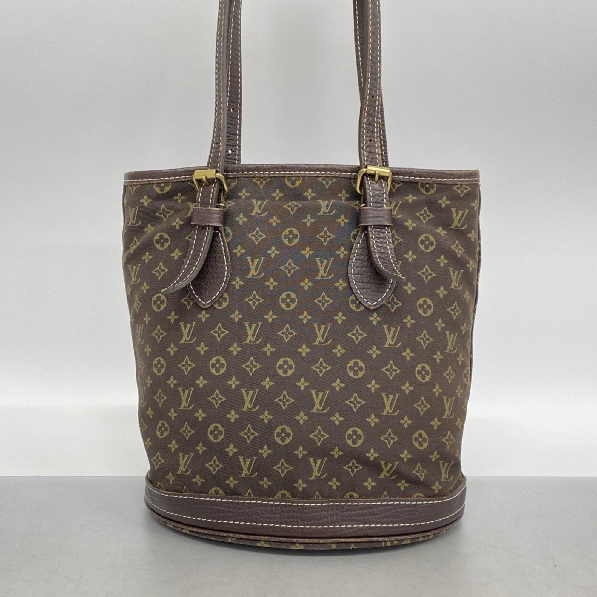 Louis Vuitton Tote Bag Monogram Lan Bucket PM M95226 Ebene Ladies