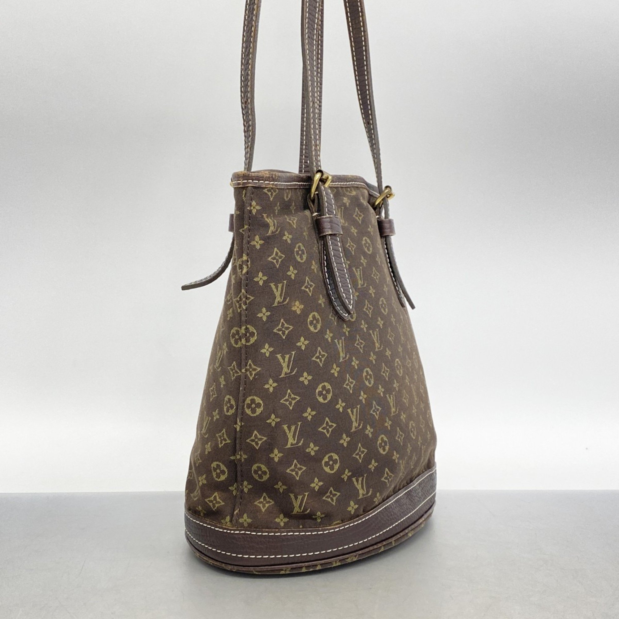 Louis Vuitton Tote Bag Monogram Lan Bucket PM M95226 Ebene Ladies