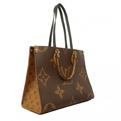 Louis Vuitton Tote Bag Monogram Reverse On the Go MM M45321 Brown Women's