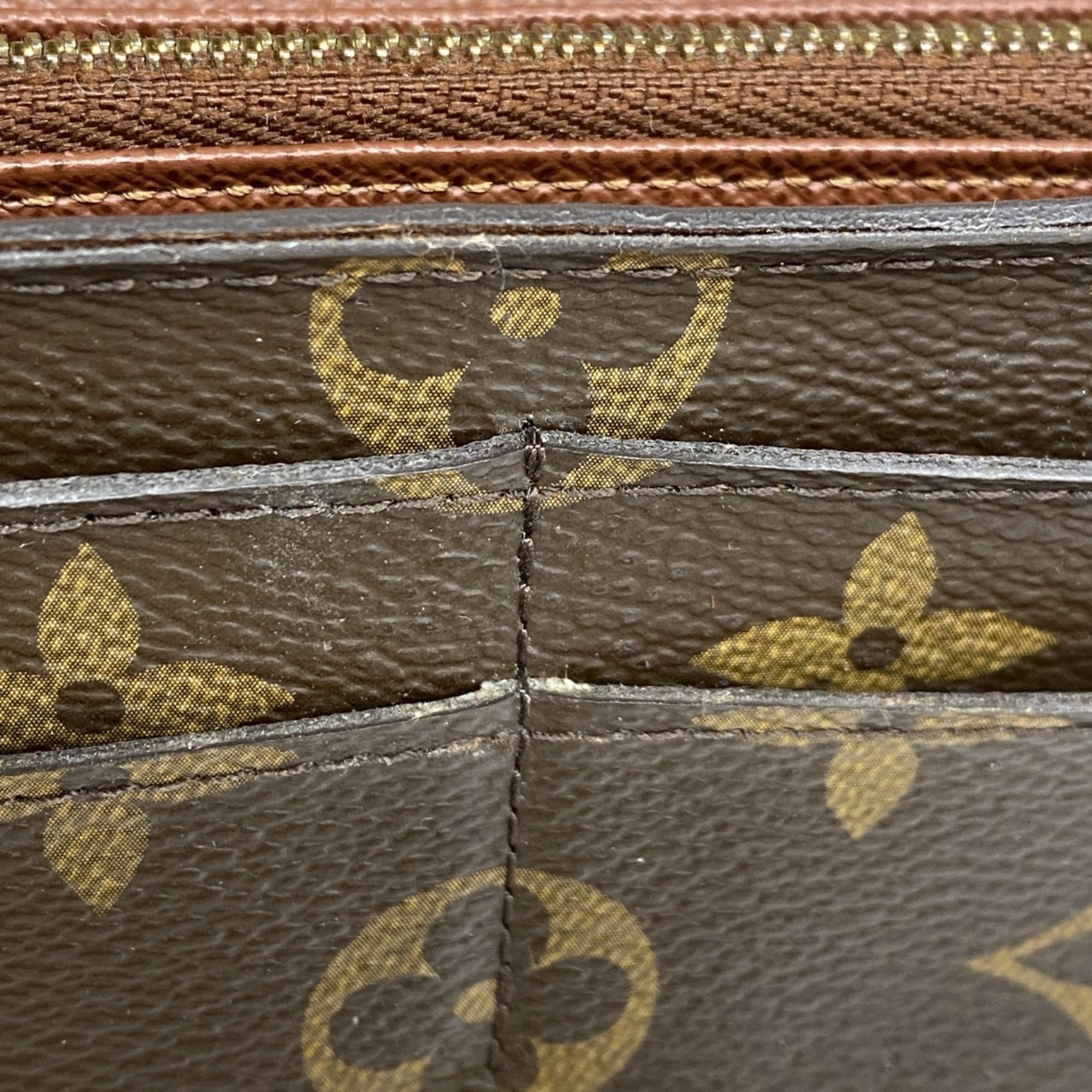 Louis Vuitton Long Wallet Monogram Portefeuille Sarah M60531 Brown Ladies