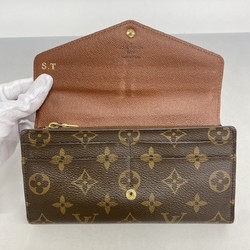 Louis Vuitton Long Wallet Monogram Portefeuille Sarah M60531 Brown Ladies