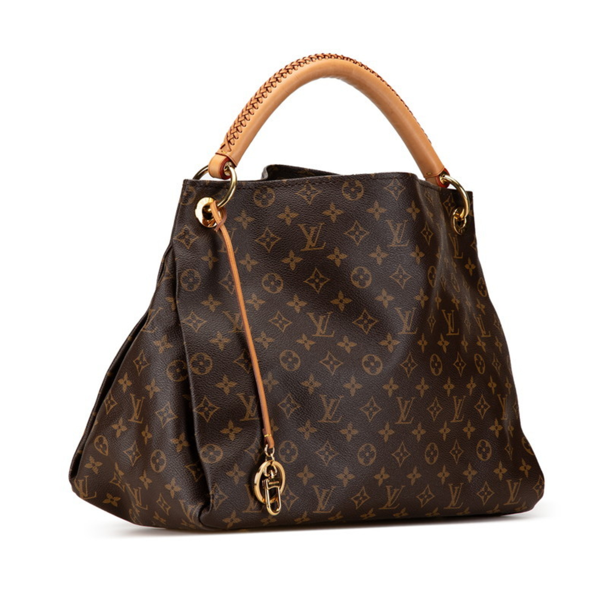 Louis Vuitton Monogram Artsy MM Shoulder Bag M40249 Brown PVC Leather Women's LOUIS VUITTON