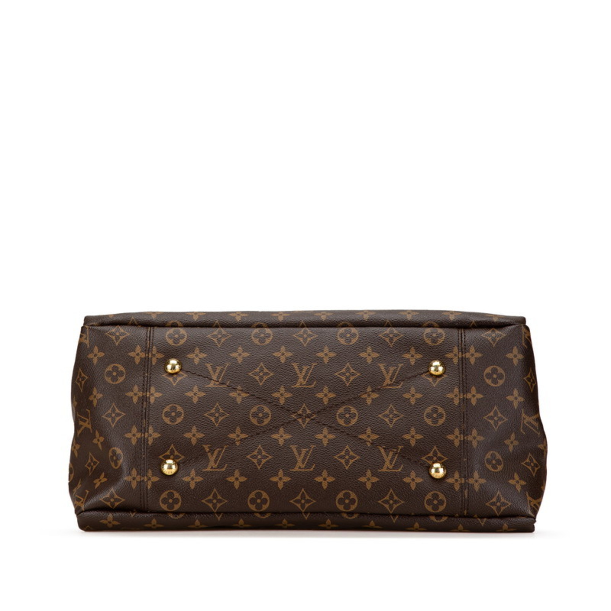 Louis Vuitton Monogram Artsy MM Shoulder Bag M40249 Brown PVC Leather Women's LOUIS VUITTON