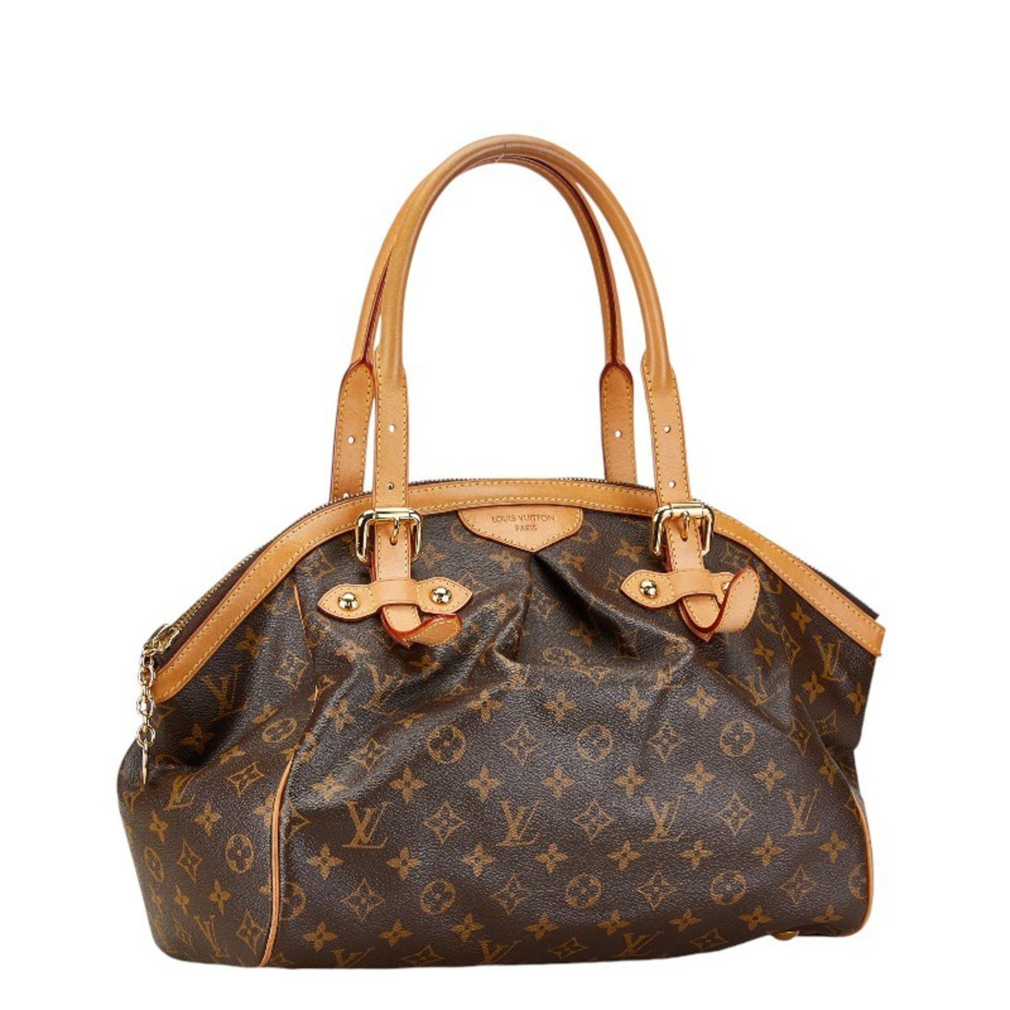 Louis Vuitton Monogram Tivoli GM Handbag Shoulder Bag M40144 Brown PVC Leather Women's LOUIS VUITTON