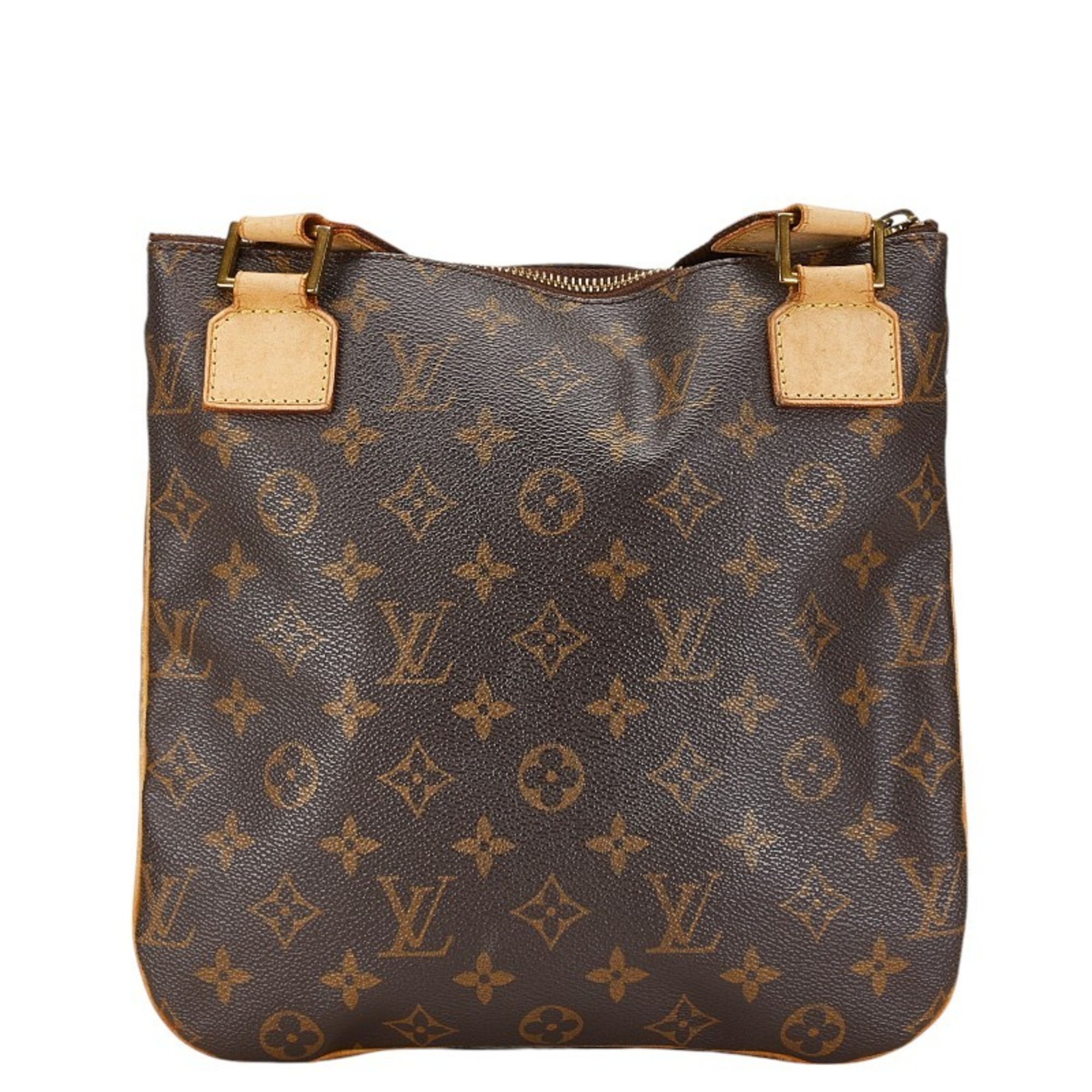 Louis Vuitton Monogram Pochette Bosphore Shoulder Bag M40044 Brown PVC Leather Women's LOUIS VUITTON