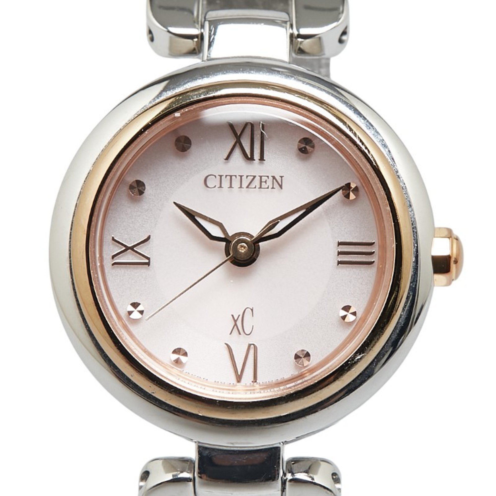 CITIZEN xC Eco-Drive Mizu Collection Watch EW5574-51W Quartz Pink Gold Dial Stainless Steel Ladies