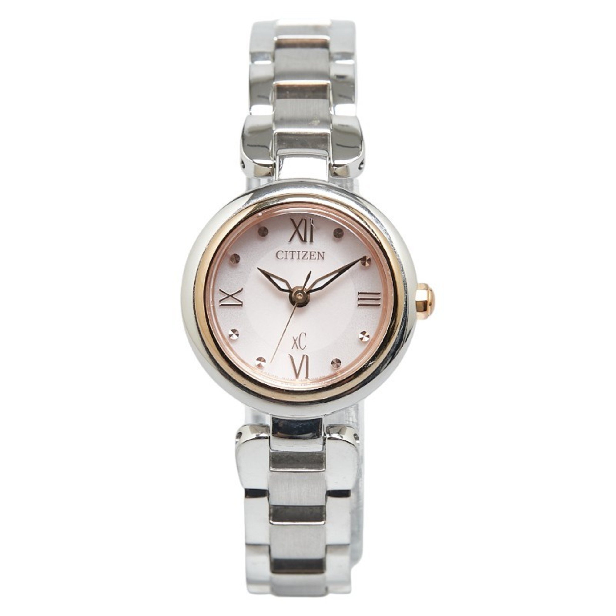 CITIZEN xC Eco-Drive Mizu Collection Watch EW5574-51W Quartz Pink Gold Dial Stainless Steel Ladies