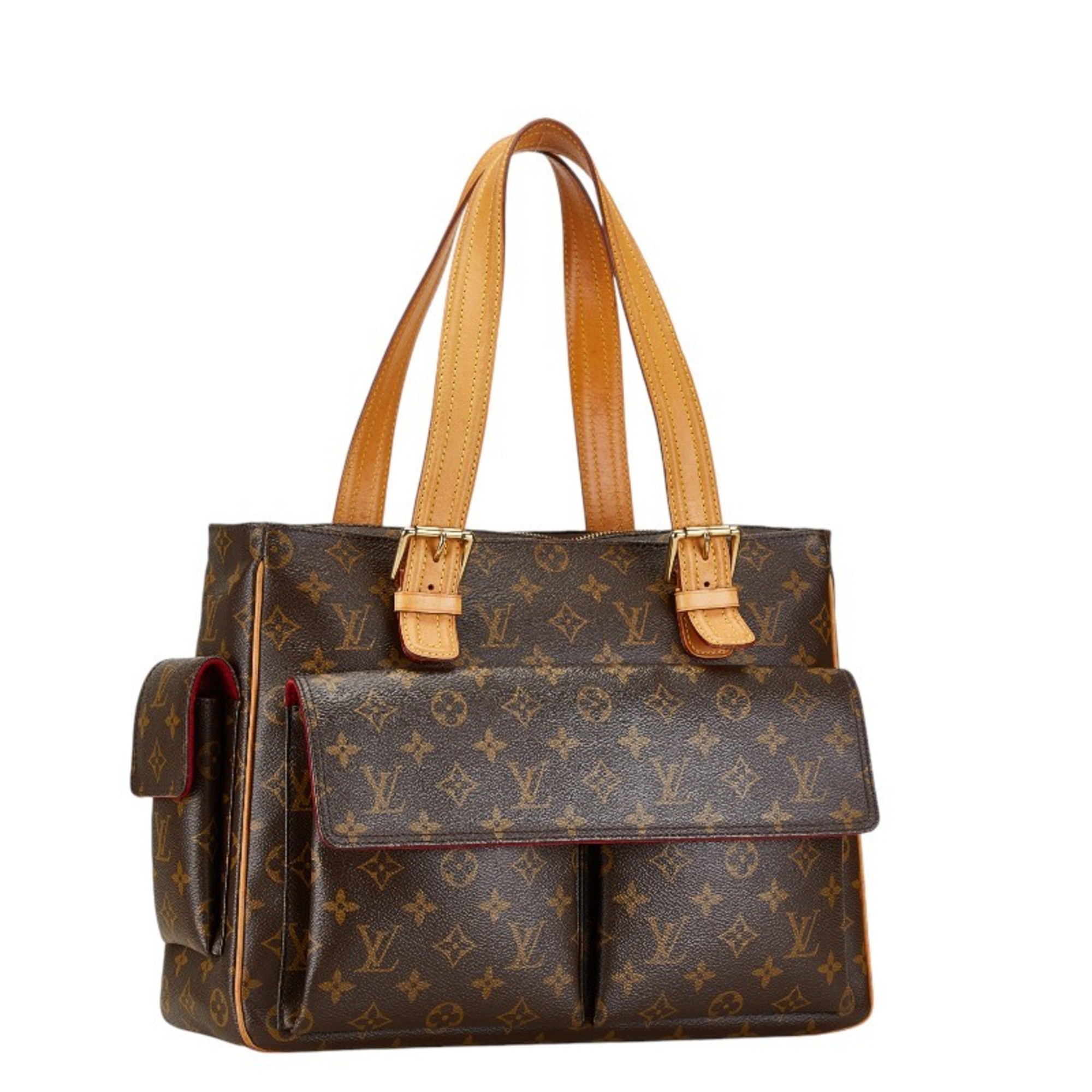 Louis Vuitton Monogram Multiple Cite Shoulder Bag Tote M51162 Brown PVC Leather Women's LOUIS VUITTON