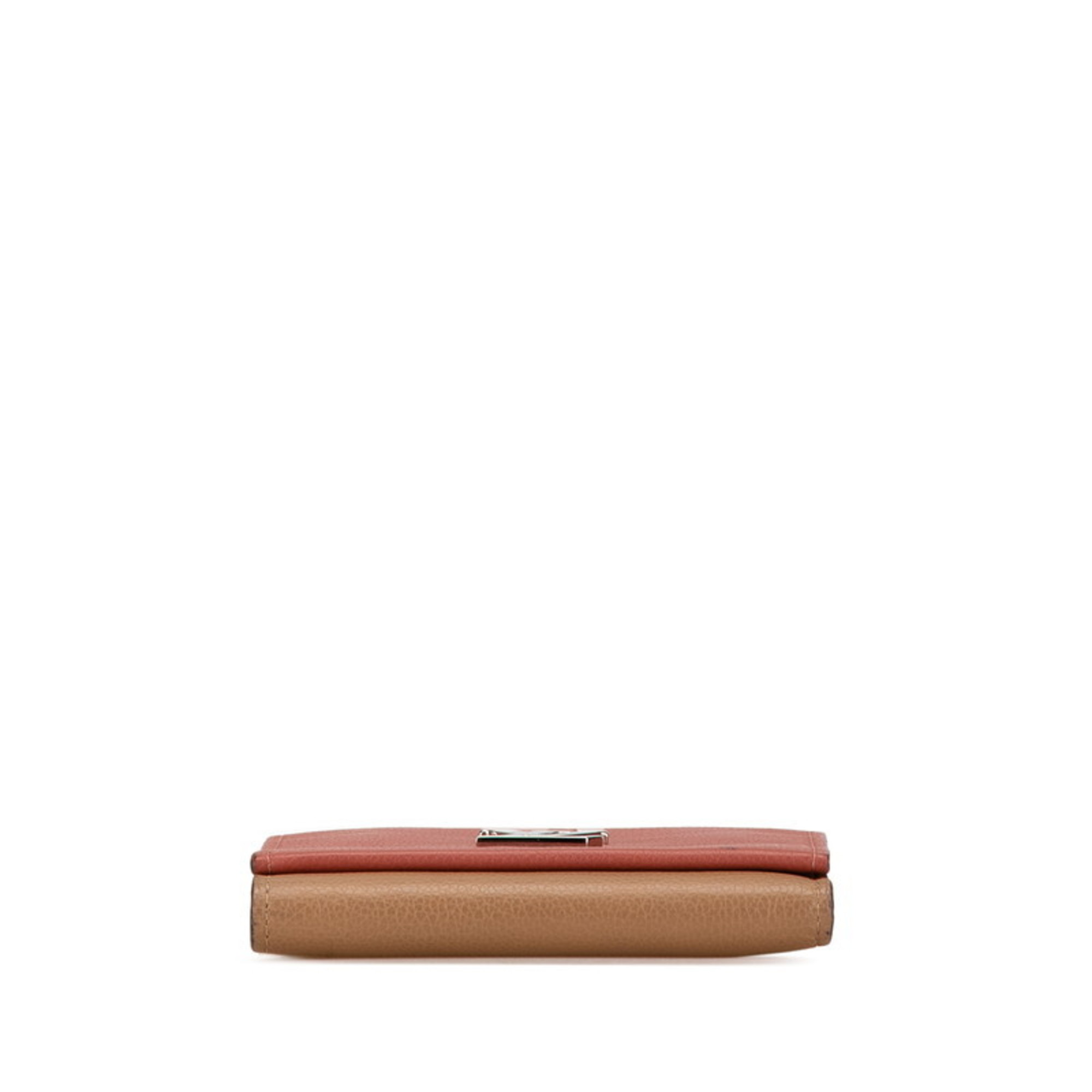 Louis Vuitton Portefeuille My Lock Me 2 Bi-fold Wallet M67268 Vieux Rose Pink Leather Women's LOUIS VUITTON