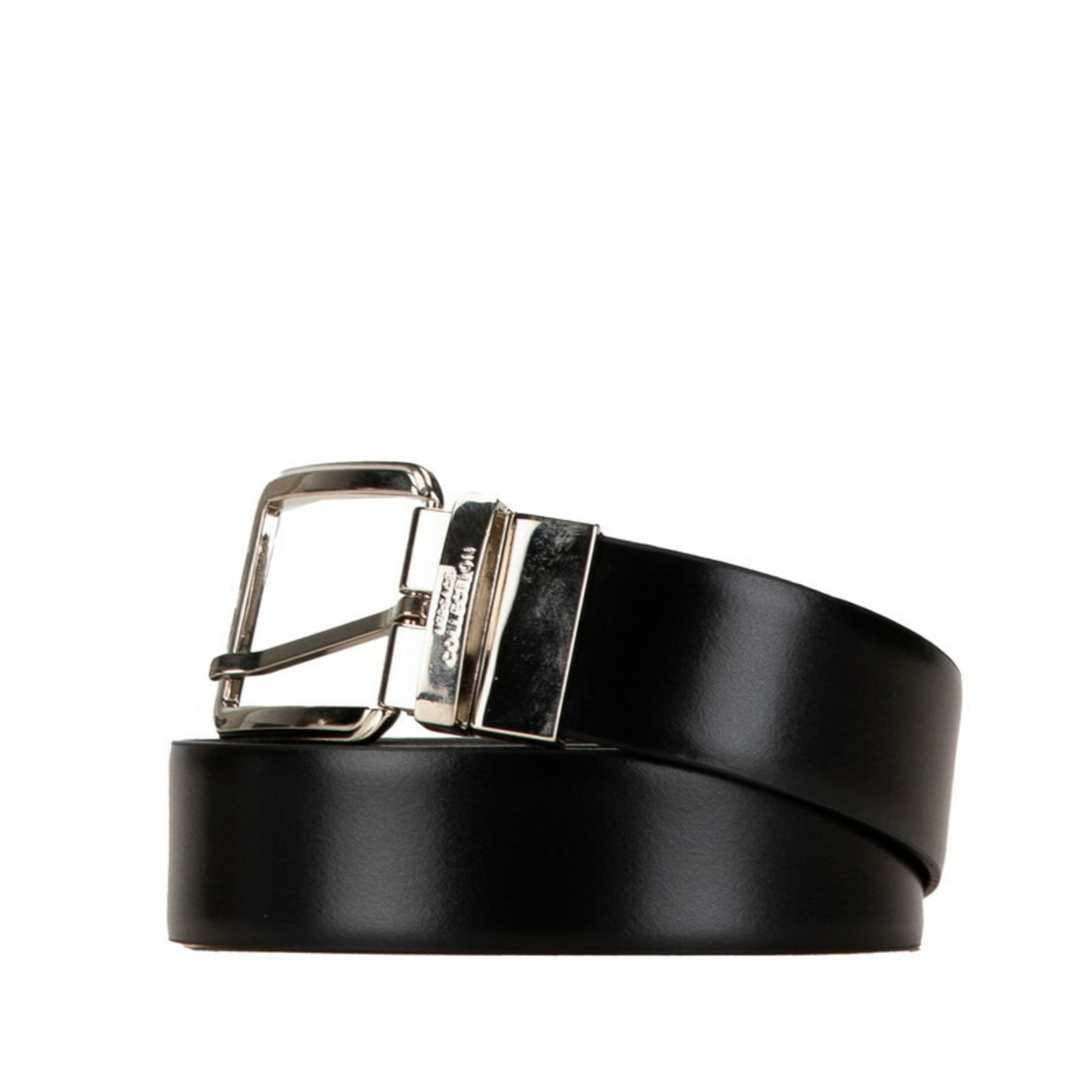 Versace belt black leather men's VERSACE