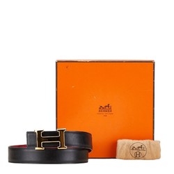 Hermes Constance H Buckle Belt Size: 70 Black Leather Women's HERMES