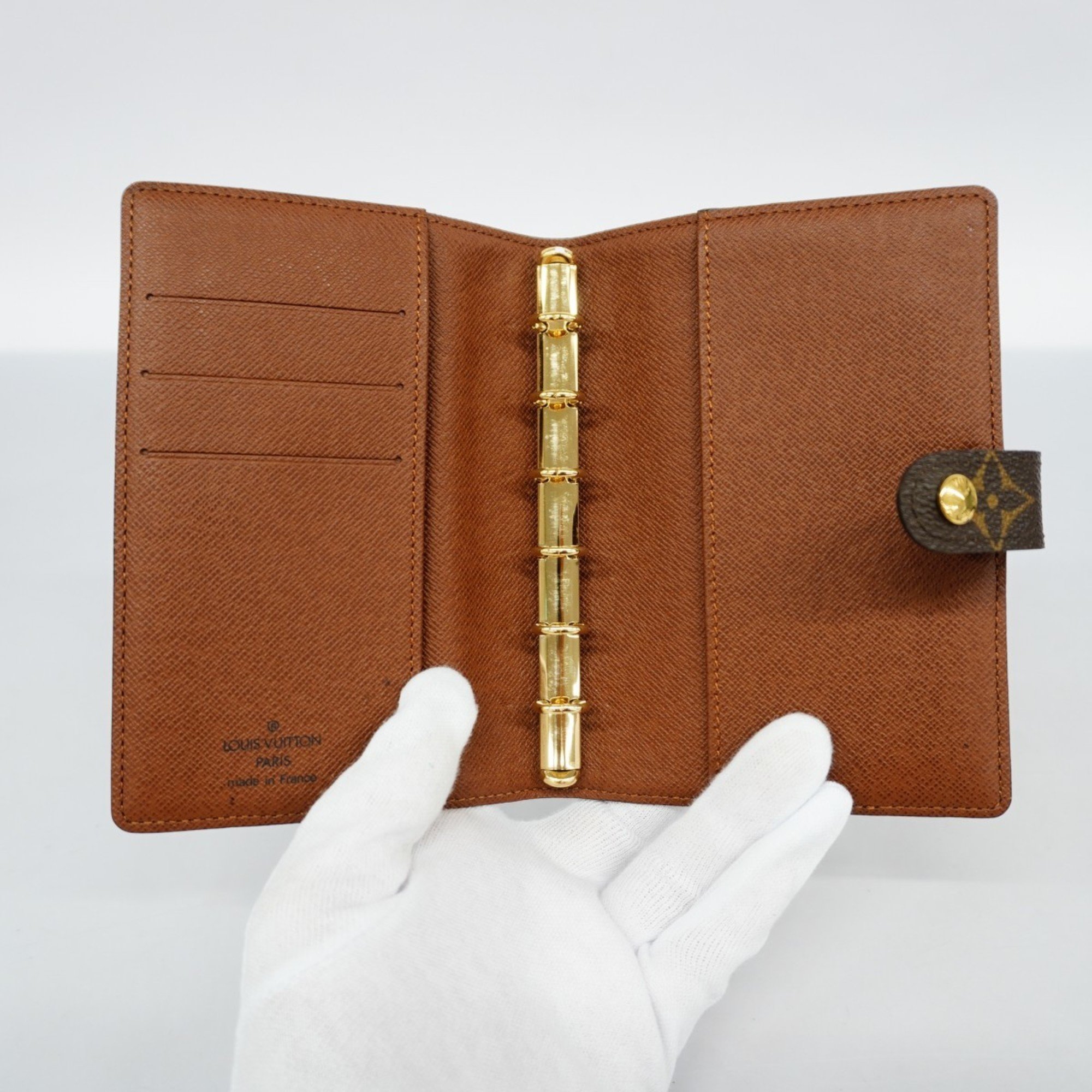 Louis Vuitton Notebook Cover Monogram Agenda PM R20005 Brown Men's Women's