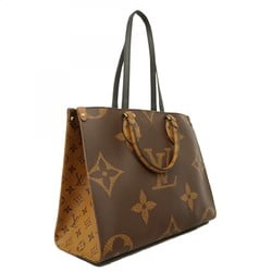 Louis Vuitton Tote Bag Monogram Reverse On the Go MM M45321 Brown Women's