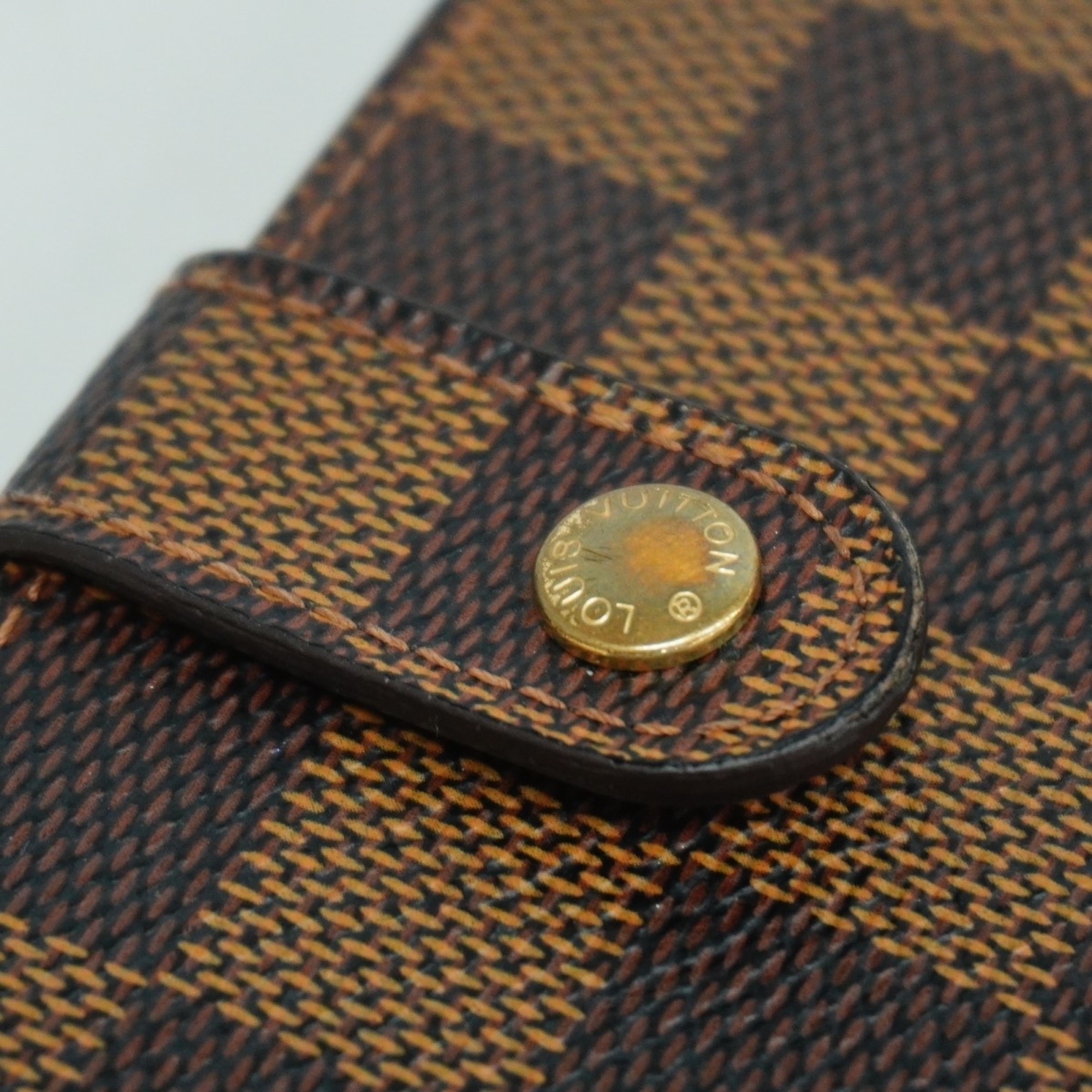 Louis Vuitton Wallet Damier Porte Monnaie Biennois N61664 Ebene Ladies