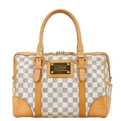 Louis Vuitton Damier Azur Berkeley Handbag N52001 White PVC Leather Women's LOUIS VUITTON