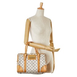 Louis Vuitton Damier Azur Berkeley Handbag N52001 White PVC Leather Women's LOUIS VUITTON