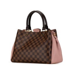 Louis Vuitton Damier Brittany Handbag Shoulder Bag N41674 Ebene Magnolia PVC Leather Women's LOUIS VUITTON