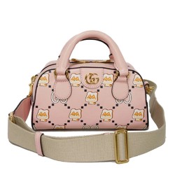 GUCCI Handbag Animal Print Bag Pastel Shoulder GG Off-White Light Pink 724606 AABUY 8442 Women's Bags