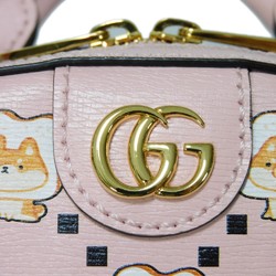 GUCCI Handbag Animal Print Bag Pastel Shoulder GG Off-White Light Pink 724606 AABUY 8442 Women's Bags