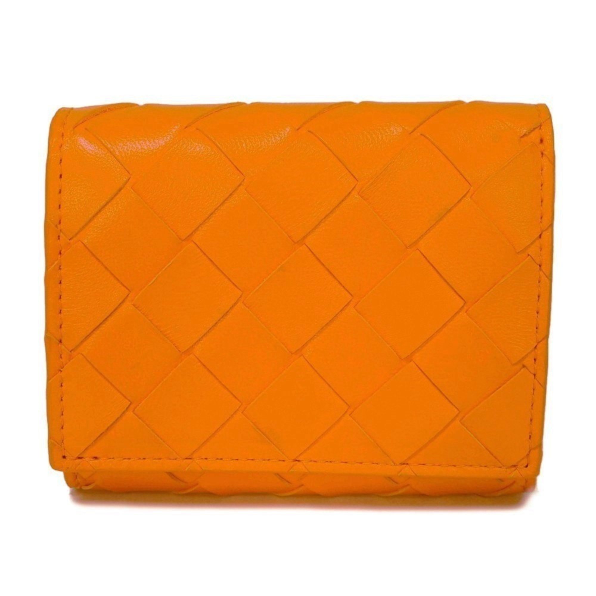 Bottega Veneta Small Trifold Zip Wallet with ☆ Mark RFID Maxi Intrecciato 740310 for Men and Women