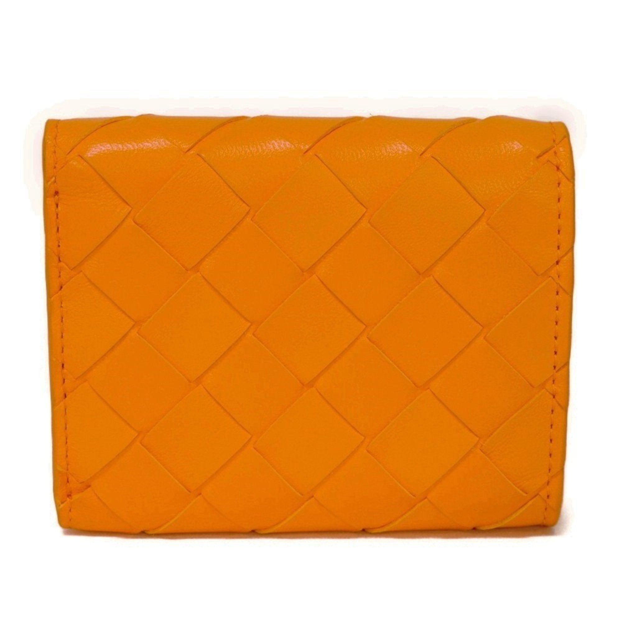 Bottega Veneta Small Trifold Zip Wallet with ☆ Mark RFID Maxi Intrecciato 740310 for Men and Women