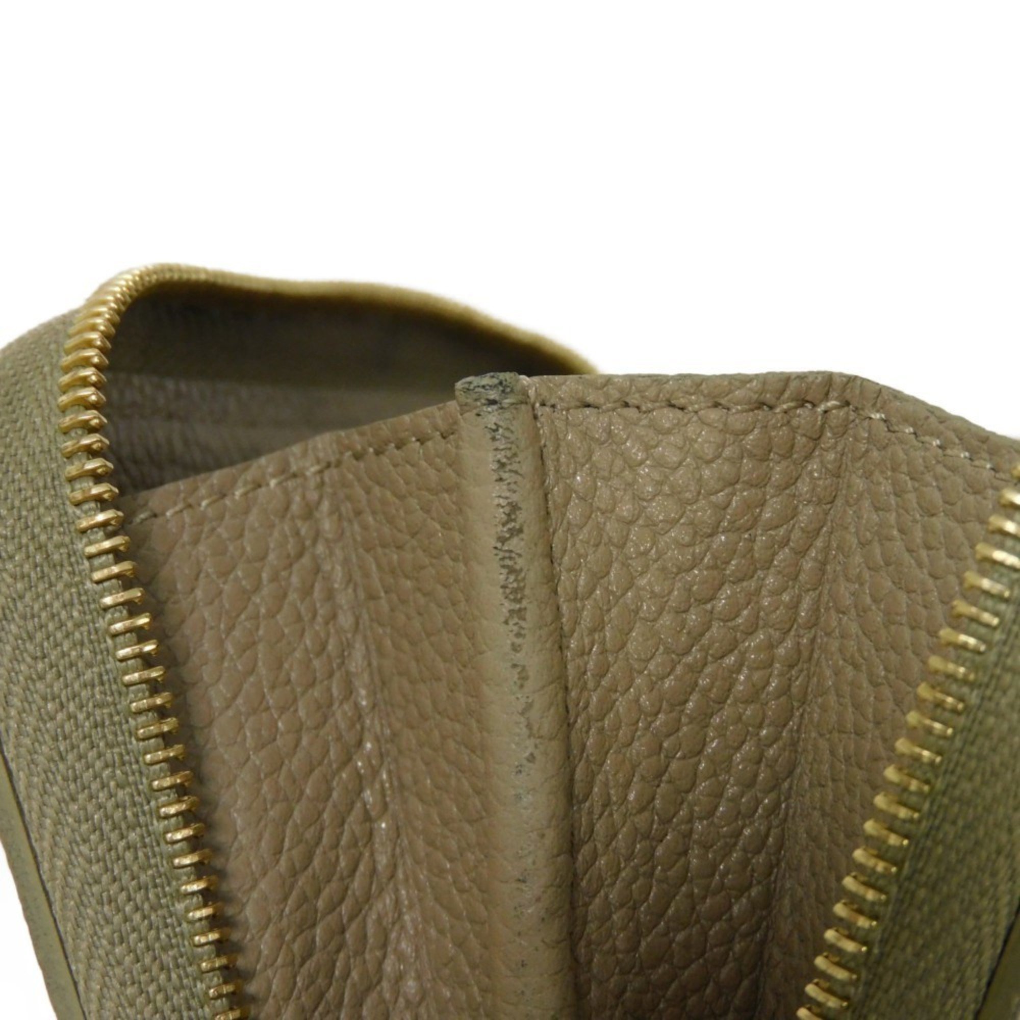 Louis Vuitton LOUIS VUITTON Coin Case Zippy Purse Khaki Crème Round RFID Monogram Empreinte M82448 Men's Women's