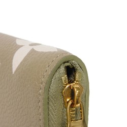 Louis Vuitton LOUIS VUITTON Coin Case Zippy Purse Khaki Crème Round RFID Monogram Empreinte M82448 Men's Women's