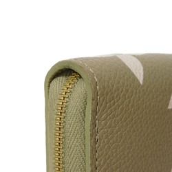 Louis Vuitton LOUIS VUITTON Coin Case Zippy Purse Khaki Crème Round RFID Monogram Empreinte M82448 Men's Women's