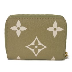 Louis Vuitton LOUIS VUITTON Coin Case Zippy Purse Khaki Crème Round RFID Monogram Empreinte M82448 Men's Women's