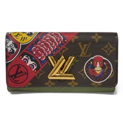 Louis Vuitton LOUIS VUITTON Long Wallet Portefeuille Twist Epi Yamakansai Multicolor Limited Edition 18 Cruise Monogram Kabuki Daruma N67260 Men's Women's Billfold